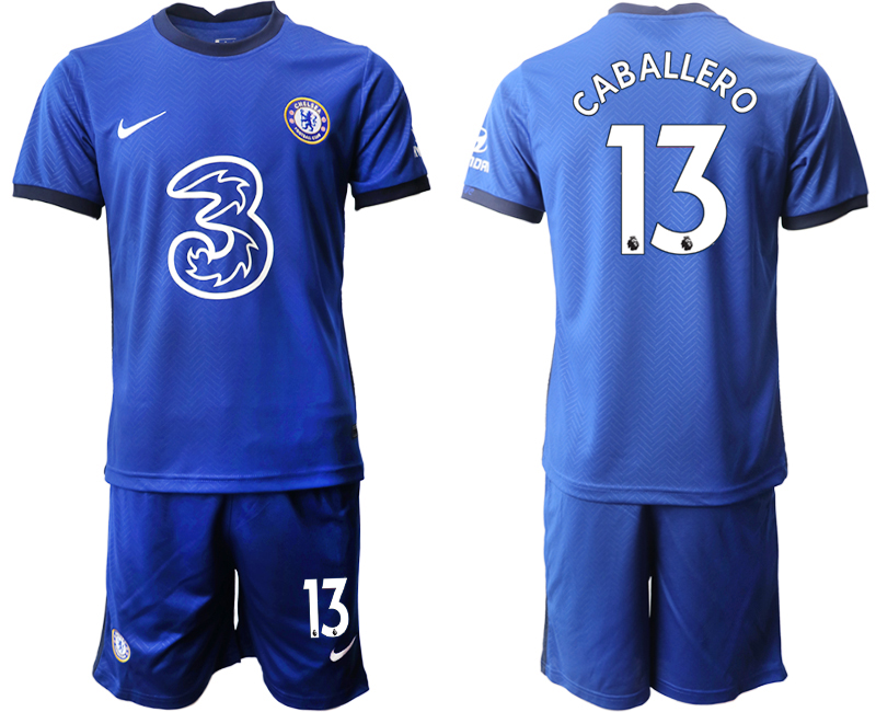 Men 2020-2021 club Chelsea home #13 blue Soccer Jerseys